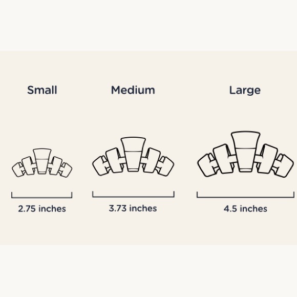 Teleties Large Hair Clip Blonde Tortoise - Picture 3 of 4